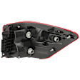 Passenger Side, Outer Tail Light, with Bulb, Halogen, Red Lens, 6 Cyl., 3.5L Engine, CAPA CERTIFIED