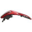 Driver Side, Outer Tail Light, with Bulb, Halogen, Red Lens, 6 Cyl., 3.5L Engine