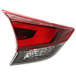 Driver Side, Inner Tail Light, with Bulb, Halogen, Clear and Red Lens