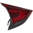 Driver Side, Inner Tail Light, with Bulb, Halogen, Clear and Red Lens, CAPA CERTIFIED