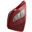Passenger Side, Inner Tail Light, with Bulb, Halogen, Clear Red Lens, 18-18 Base/S/SL/SR/SV Models, Without Sport Package