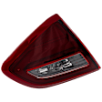 Driver Side, Inner Tail Light, with Bulb, Halogen, Clear Red Lens, Base/S/SL/SR/SV Models, Without Sport Package
