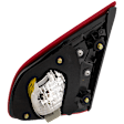 Driver Side, Inner Tail Light, with Bulb, Halogen, Clear Red Lens, Base/S/SL/SR/SV Models, Without Sport Package, CAPA CERTIFIED