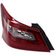 Driver Side, Outer Tail Light, with Bulb, Halogen, Clear and Red Lens, 18-18 Base/S/SL/SR/SV Models, Without Sport Package