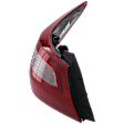 Driver Side, Outer Tail Light, with Bulb, Halogen, Clear and Red Lens, 18-18 Base/S/SL/SR/SV Models, Without Sport Package