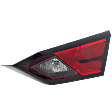 Passenger Side, Inner Tail Light, with Bulb, Halogen, Clear and Red Lens