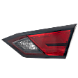 Passenger Side, Inner Tail Light, with Bulb, Halogen, Clear and Red Lens