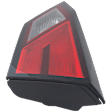 Passenger Side, Inner Tail Light, with Bulb, Halogen, Clear and Red Lens
