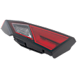 Passenger Side, Inner Tail Light, with Bulb, Halogen, Clear and Red Lens