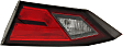 Passenger Side, Inner Tail Light, with Bulb, Halogen, Clear and Red Lens, CAPA CERTIFIED