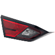 Driver Side, Inner Tail Light, with Bulb, Halogen, Clear and Red Lens