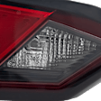Driver Side, Inner Tail Light, with Bulb, Halogen, Clear and Red Lens