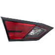 Driver Side, Inner Tail Light, with Bulb, Halogen, Clear and Red Lens