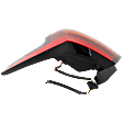 Passenger Side, Outer Tail Light, with Bulb, Halogen, Clear and Red Lens, CAPA Certified