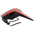 Driver Side, Outer Tail Light, with Bulb, Halogen, Clear and Red Lens, CAPA Certified