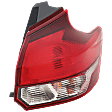 2018-2020 Nissan Kicks - Passenger Side, Outer Tail Light, with Bulb, Halogen, Clear and Red Lens, 4 Cyl., 1.6L Engine