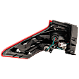 2018-2020 Nissan Kicks - Passenger Side, Outer Tail Light, with Bulb, Halogen, Clear and Red Lens, 4 Cyl., 1.6L Engine