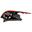2018-2020 Nissan Kicks - Passenger Side, Outer Tail Light, with Bulb, Halogen, Clear and Red Lens, 4 Cyl., 1.6L Engine