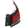 Passenger Side, Outer Tail Light, with Bulb, Halogen, Clear and Red Lens, 4 Cyl., 1.6L Engine, CAPA CERTIFIED