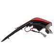 Passenger Side, Outer Tail Light, with Bulb, Halogen, Clear and Red Lens, 4 Cyl., 1.6L Engine, CAPA CERTIFIED