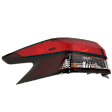 Driver Side, Outer Tail Light, with Bulb, Halogen, Clear and Red Lens, 4 Cyl., 1.6L Engine, CAPA CERTIFIED
