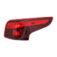 2017-2019 Nissan Rogue Sport - Passenger Side, Outer Tail Light, with Bulb, Halogen, Red Lens, 4 Cyl., 2.0L Engine