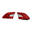 Driver and Passenger Side, Inner Tail Light, With bulb(s), Halogen/LED Combo, Clear Lens