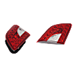 Driver and Passenger Side, Inner Tail Light, With bulb(s), Halogen/LED Combo, Clear Lens