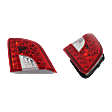 Driver and Passenger Side, Inner Tail Light, With bulb(s), Halogen/LED Combo, Clear Lens