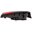 Passenger Side, Inner Tail Light, with Bulb, Halogen, Clear and Red Lens, 4 Cyl., 1.6L Engine, CAPA CERTIFIED