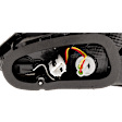 Passenger Side, Inner Tail Light, with Bulb, Halogen, Clear and Red Lens, 4 Cyl., 1.6L Engine, CAPA CERTIFIED