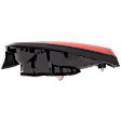 Driver Side, Inner Tail Light, with Bulb, Halogen, Clear and Red Lens, 4 Cyl., 1.6L Engine
