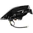 Passenger Side, Outer Tail Light, with Bulb, Halogen, Clear and Red Lens