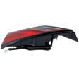 Passenger Side, Inner Tail Light, with Bulb, Halogen, Clear and Red Lens, CAPA CERTIFIED