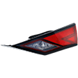 Passenger Side, Inner Tail Light, with Bulb, Halogen, Clear and Red Lens, CAPA CERTIFIED