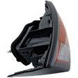 Passenger Side, Inner Tail Light, with Bulb, Halogen, Clear and Red Lens, CAPA CERTIFIED