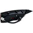 Passenger Side, Inner Tail Light, with Bulb, Halogen, Clear and Red Lens, CAPA CERTIFIED