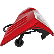 2017-2023 Nissan Titan - Passenger Side Tail Light, with Bulb, Halogen, Clear and Red Lens