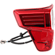 2017-2023 Nissan Titan - Driver Side Tail Light, with Bulb, Halogen, Clear and Red Lens