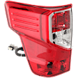 2017-2023 Nissan Titan - Driver Side Tail Light, with Bulb, Halogen, Clear and Red Lens