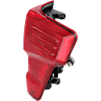 Passenger Side Tail Light, with Bulb, Halogen/LED Combo, Clear and Red Lens, CAPA CERTIFIED