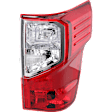 Passenger Side Tail Light, with Bulb, Halogen/LED Combo, Clear and Red Lens, CAPA CERTIFIED