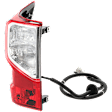 Driver Side Tail Light, with Bulb, Halogen/LED Combo, Clear and Red Lens, CAPA CERTIFIED