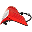 Driver Side Tail Light, with Bulb, LED, Clear and Red Lens