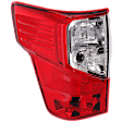 Driver Side Tail Light, with Bulb, LED, Clear and Red Lens, CAPA CERTIFIED