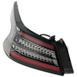 Driver Side Tail Light, with Bulb, LED, Clear and Red Lens, 6 Cyl., 3.5L Engine