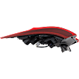 2020 Nissan Rogue Sport SV - Passenger Side, Outer Halogen Tail Light, With bulb(s), Mounts on Body, OE Replacement
