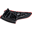 Driver Side, Outer Tail Light, with Bulb, Halogen, 4 Cyl., 2.0L Engine, CAPA CERTIFIED