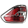 Passenger Side, Outer Tail Light, with Bulb, Halogen, Mounts On Body