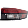Passenger Side, Outer Tail Light, with Bulb, LED, Mounts On Body